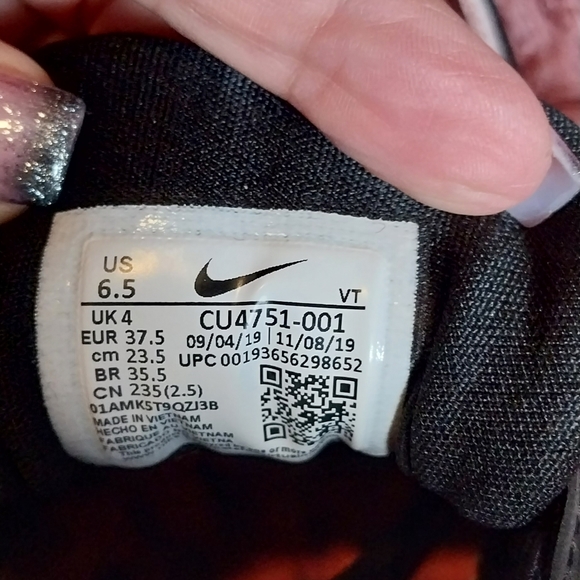 Nike Air Max women's 6.5 black woodgrain and pink - Picture 5 of 6